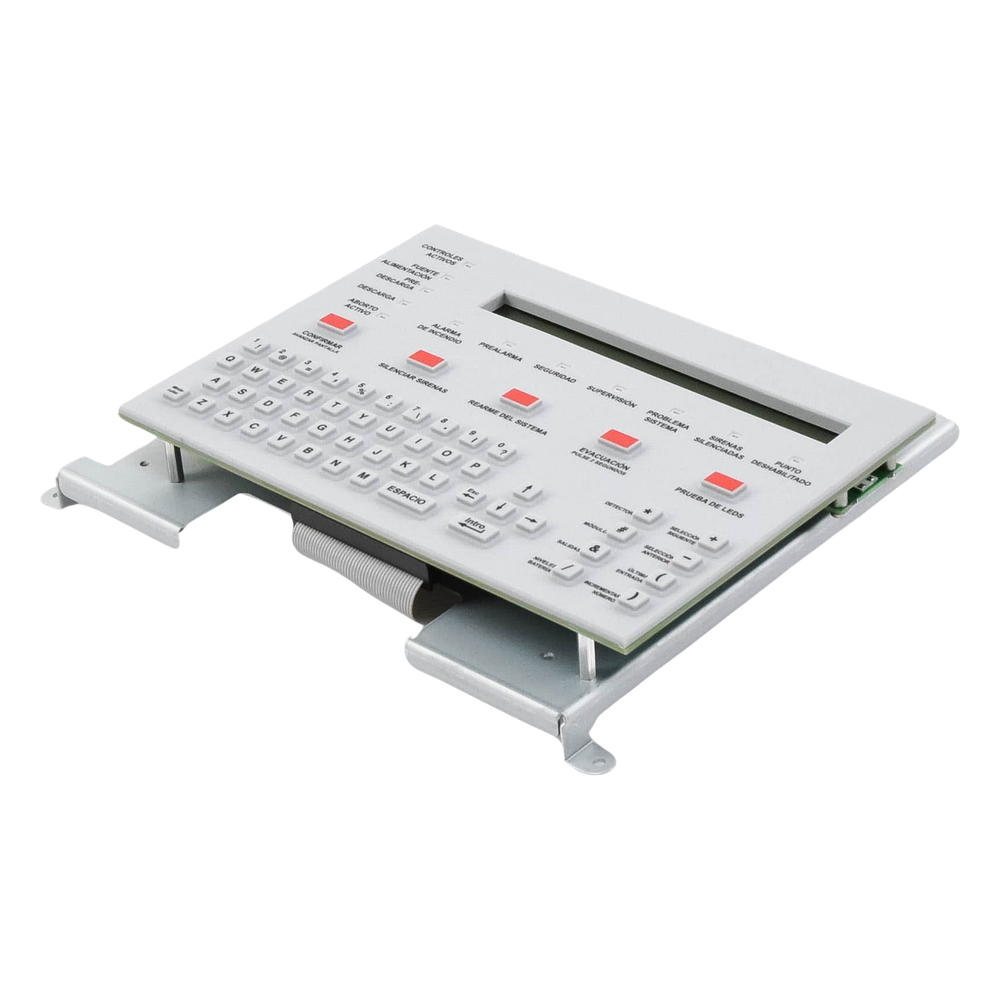 Teclado con pantalla LCD retroiluminada de 80 caracteres, en español, para paneles NOTIFIER serie ONYX