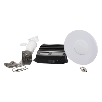 KIT Amplificador Office 200 / Soporta redes 2G, 3G, 4G y Mejora llamadas / Amplifica señal TELCEL, AT&T y MOVISTAR / Con antena omnidireccional