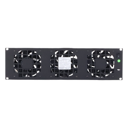Kit de 3 Ventilador 110 Vca (12 x 12 cm) con Clavija 5-15P. Para instalación en Postes Rack