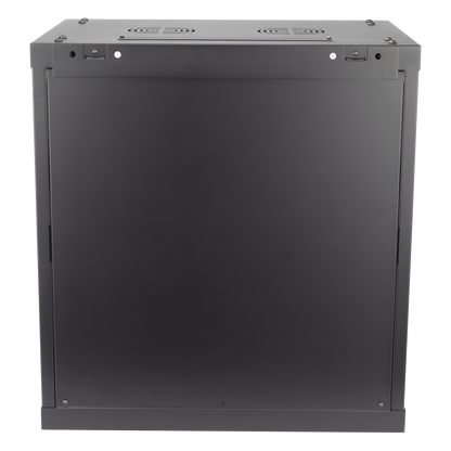 Gabinete para Montaje en Pared - Piso / Puerta de Cristal Templado / Cuerpo Fijo / 12 Unidades de Rack / 19" / Fabricado en Acero