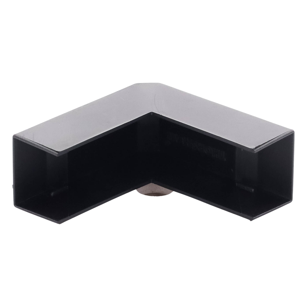 Esquinero Exterior Color Negro de PVC Auto Axtinguible, Para Canaleta TMK-1720-N-CC (5210-02003)