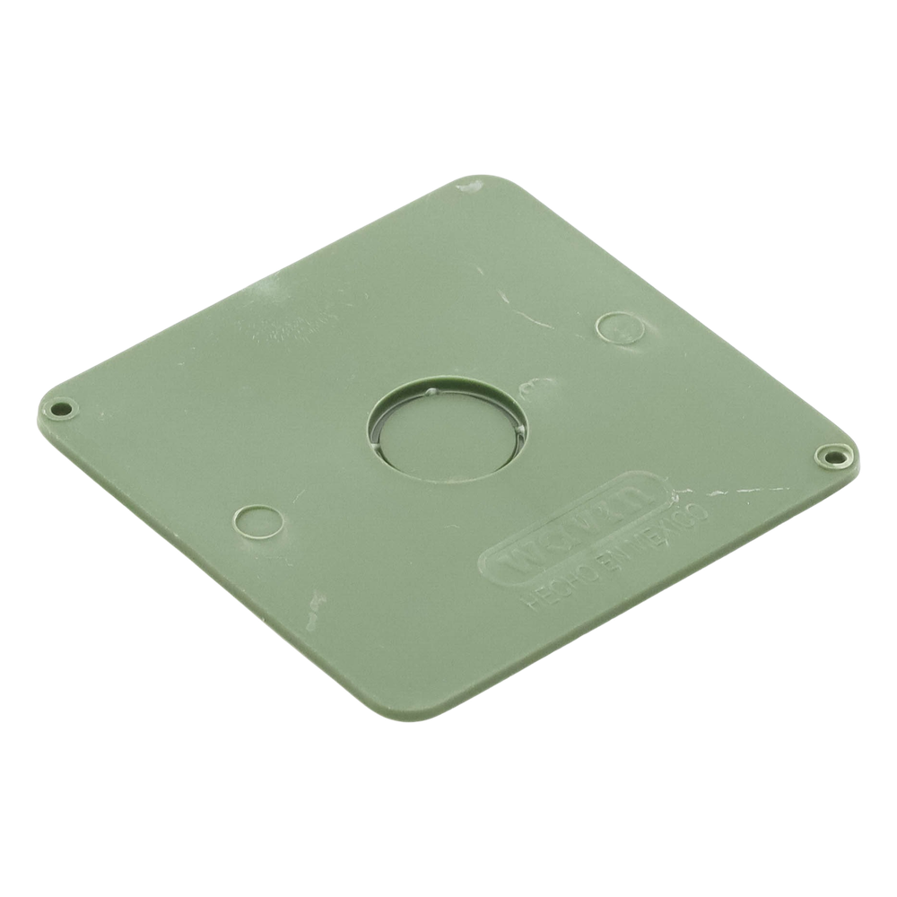 Tapa para Caja Cuadrada de 1/2" para instalaciones con tubería PVC Conduit pesado.