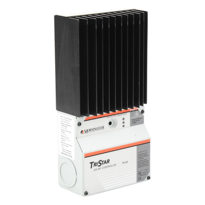 Controlador de Carga Solar TriStar PWM 60 A / 12V 24V 48V / Puerto RS-232 / Hasta 4 kW / Disipador de Calor / 7 Preajustes