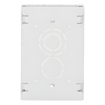 Caja de Pared Superficial, Uso Universal con Placas de Pared, con Cinta Adhesiva, Color Blanco
