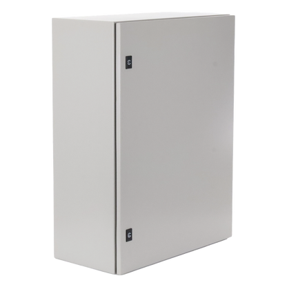 Gabinete de Acero, Nema 4 -IP 65 de 60 x 80 x 30 cm con Platina.