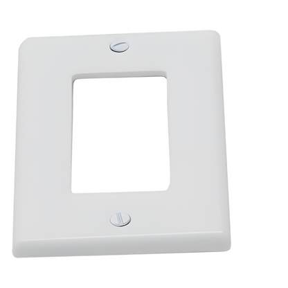 Tapa para Contacto Rectangular Color Blanco.