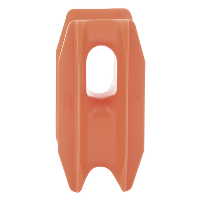 Aislador de Esquina Naranja para Cercos Eléctricos / 18 kV / Resinas Vírgenes / Resistencia 7.5-10.2 kg / Anti UV / 66 mm x 31.6 mm