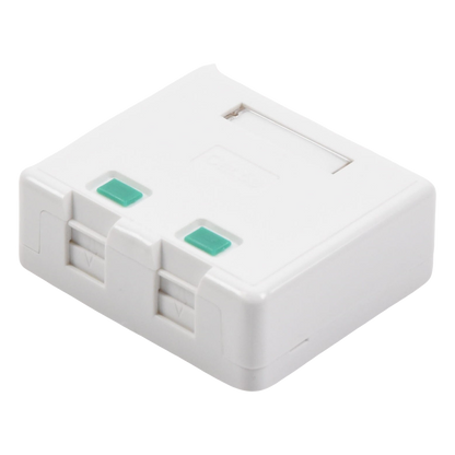Caja de Pared con 2 Puertos Keystone, No Incluye Jacks