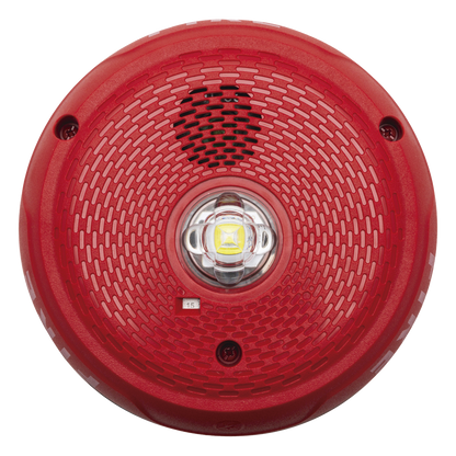 Sirena con Lámpara LED Estroboscópica / Montaje en Techo / Nivel de Candelas Seleccionable / Color Rojo / Nuevo Diseño Moderno y Elegante / Menor