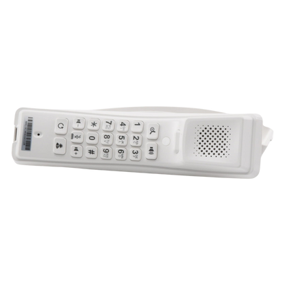 Teléfono IP profesional para Hotelería, montaje en pared, teclado numérico estándar, conferencia de 3 vías, Opus y PoE.
