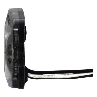 Luz Auxiliar de 4 LED, Ambar, Lente Transparente, SAE