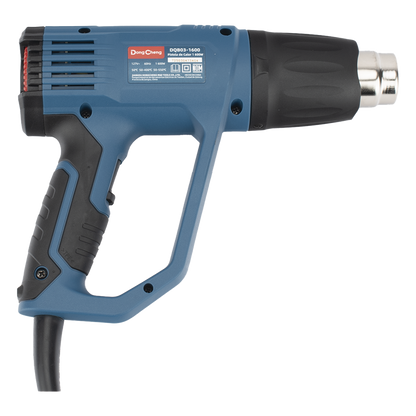Pistola de Calor de 1600W, con 3 niveles de Temperatura variable, Incluye 2 Boquillas