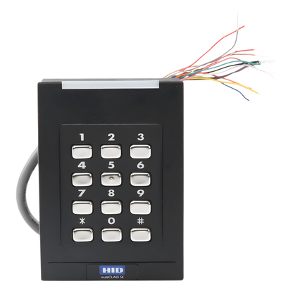 Lector con Teclado 921 PROX HID, EM /iClass SEOS (no clonable) /iClass SE/ iClass SR/ iClass /Mifare Classic, DesFire, Bluetooth/ Garantía de por Vida