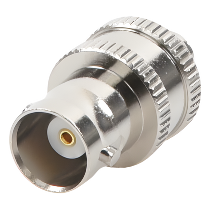 Adaptador en Línea de Conector BNC Hembra a SMA Hembra Corto / Celulares Motorola, Níquel/ Oro/ Teflón