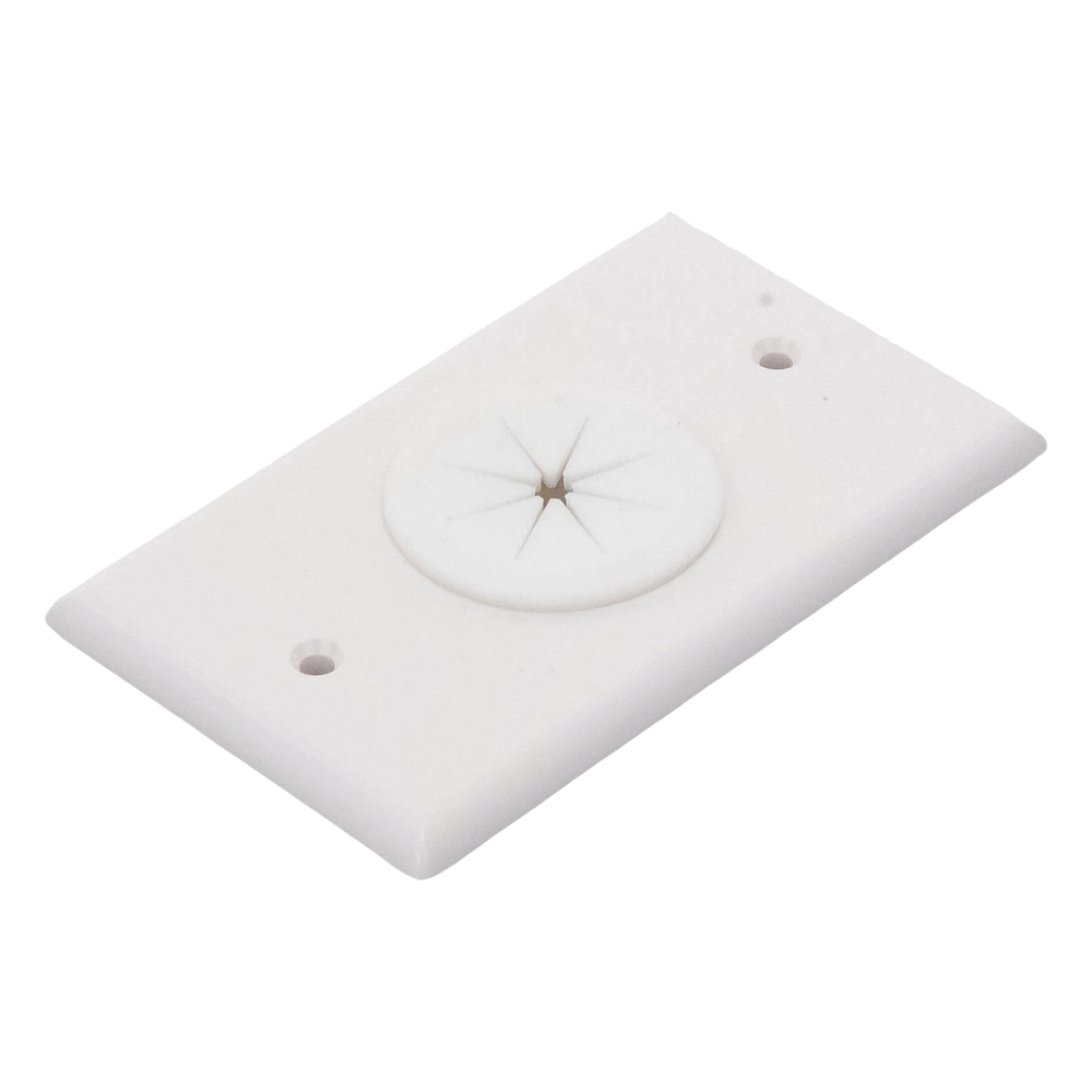 Placa de Pared, con Orificio y Grommet, Ideal para Pasar Cables