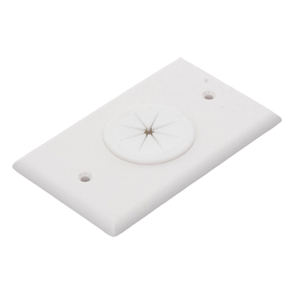 Placa de Pared, con Orificio y Grommet, Ideal para Pasar Cables