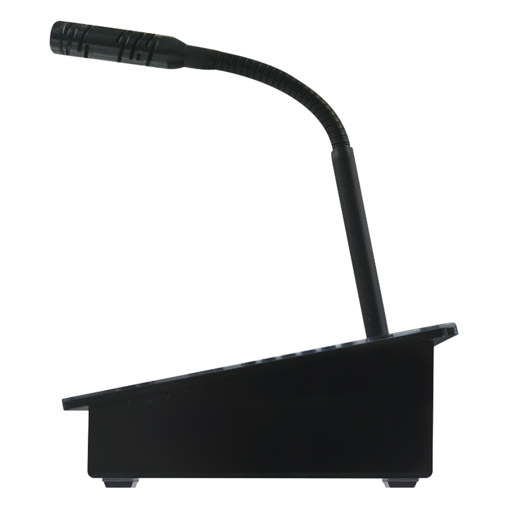 Consola de avisos multizona IP con display, micrófono y grabador de mensajes