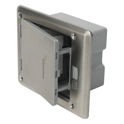 Caja de Piso con Contacto Eléctrico (Duplex), Resistente al Agua, IP66 (Con Tapa Cerrada) (11000-53201)