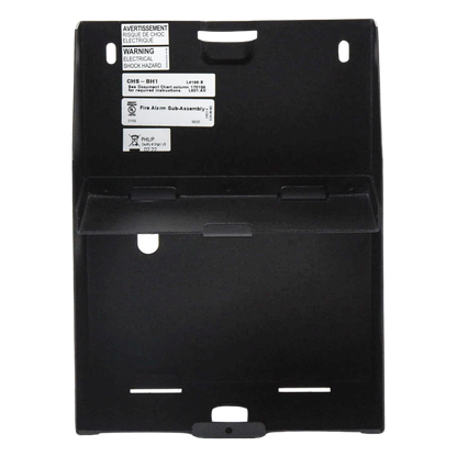 Chasis auxiliar para dos baterías de 12 Ah / montaje lateral en amplificadores serie DAA2 de NOTIFIER / negro