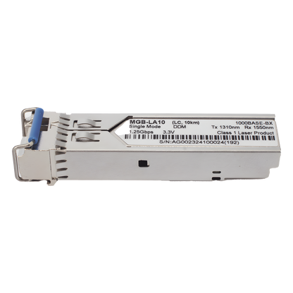 Transceptor WDM Mini-Gbic SFP 1G LC TX:1310nm RX:1550 Para Fibra Mono Modo 10 Km, Requiere MGB-LB10