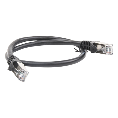 Cable de Parcheo FTP Cat6 - 0.5 Metros (1.64 Pies) - Negro