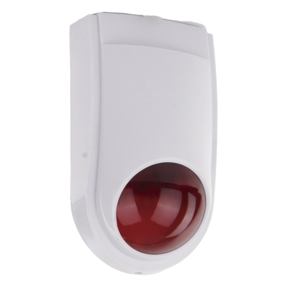 Sirena Estrobo SFIRE SF-06R / 110 dB / 12 VCC / Estrobo Rojo Integrado / Uso Interior y Exterior