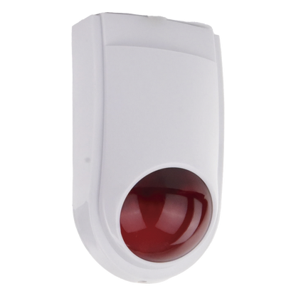 Sirena Estrobo SFIRE SF-06R / 110 dB / 12 VCC / Estrobo Rojo Integrado / Uso Interior y Exterior