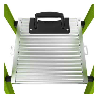 Escalera de Aluminio + Fibra de Vidrio de 1.8m con Soporte para Herramienta. !La Más Liviana del Mundo! (SKU:15406-001)