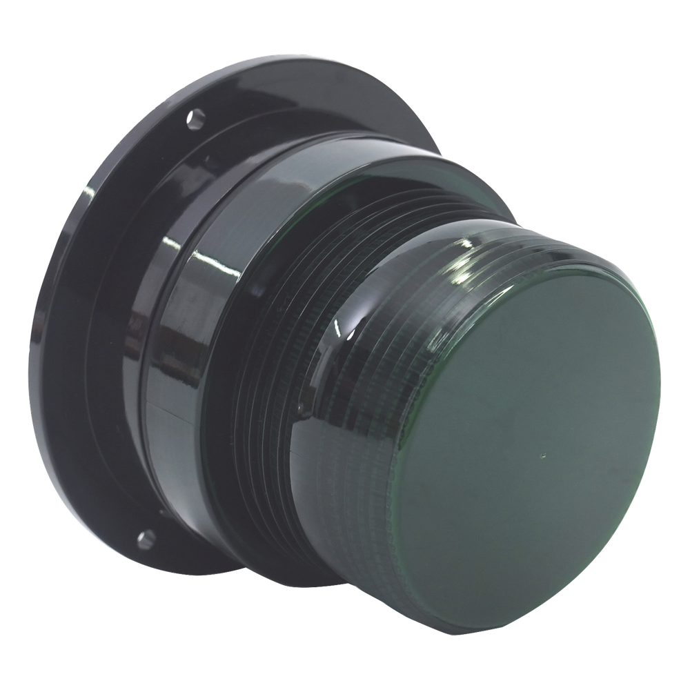 Burbuja Brillante de Larga Vida Útil, con 8 LEDs Color Verde, Domo Verde, 12Vcd