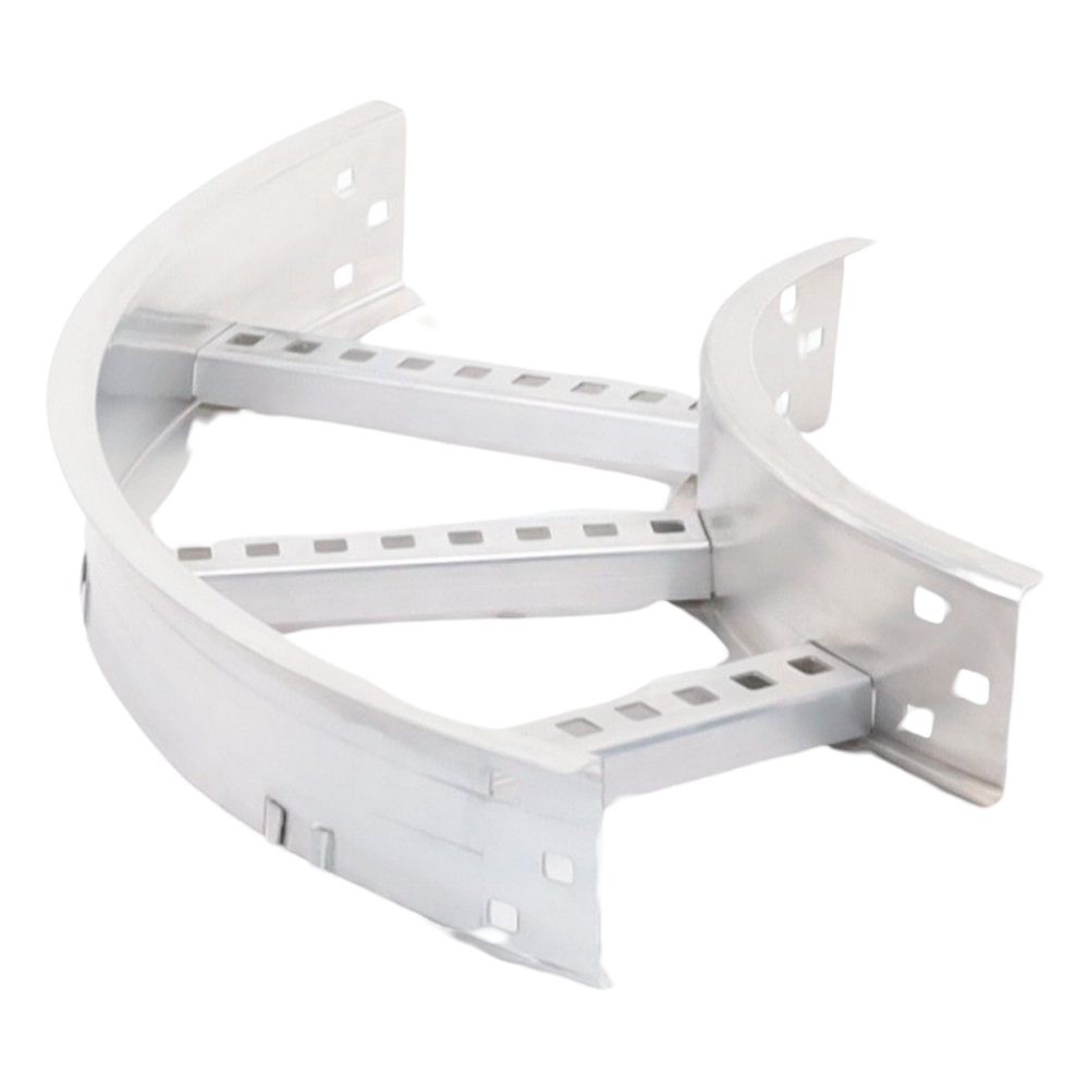 Curva Horizontal de Aluminio de 90° Perfil Z / Peralte 3 1/4" / Ancho 9" / Radio 8" / Incluye Tornillería (CHC90EZ314R8X9AK)