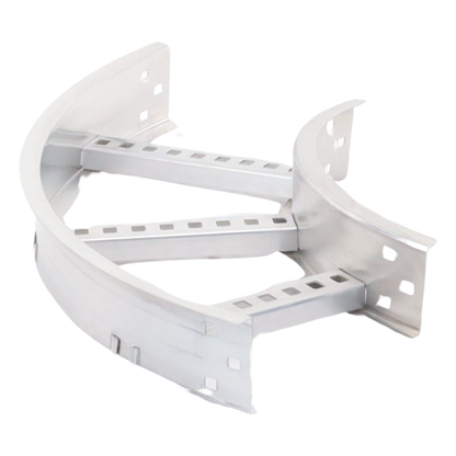 Curva Horizontal de Aluminio de 90° Perfil Z / Peralte 3 1/4" / Ancho 9" / Radio 8" / Incluye Tornillería (CHC90EZ314R8X9AK)