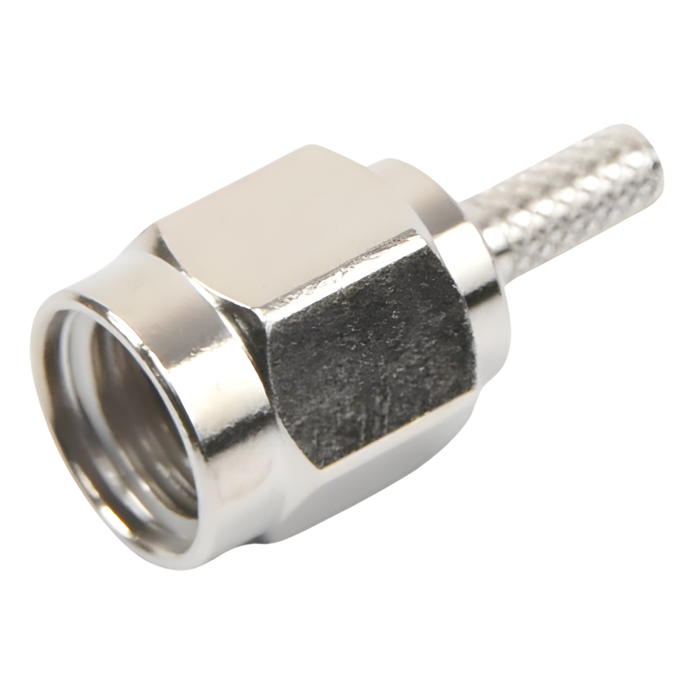 Conector SMA Macho de anillo plegable para cable RG-174/U, BELDEN 8216