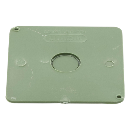 Tapa para Caja Cuadrada de 4 " para instalaciones con tubería PVC Conduit pesado.