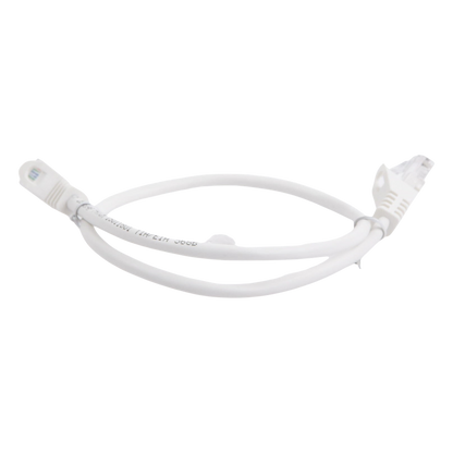 Cable de Parcheo UTP Cat5e - 0.5 Metros (1.64 Pies) - Blanco