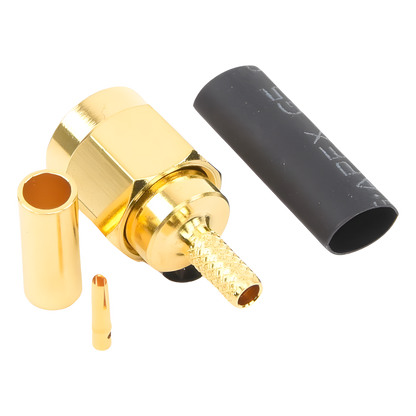 Conector SMA Macho Inverso de Anillo Plegable para Instalar en Cables RG-174/U y RG-316/U