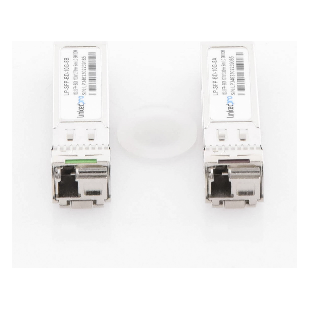 Transceptores Ópticos Bidireccionales SFP+ (Mini-Gbic) / Monomodo 1270 & 1330 nm / 10 Gbps / 10GBASE-BX / Conector LC/UPC Simplex / DDM / Hasta 5 km
