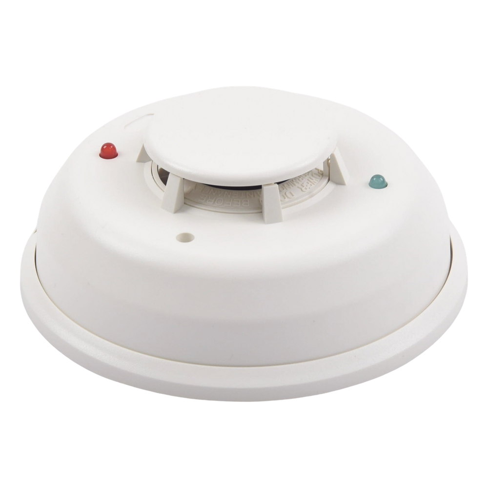 Detector Fotoelectrico de Humo de 4 Hilos con Relevador y Sensor de Temperatura, Serie i3