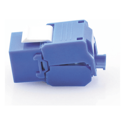 Módulo Jack Keystone Cat6 (Toolless), con Terminación en Ángulo 180 Grados Color Azul, Compatible con Faceplate y Patchpanel Linkedpro