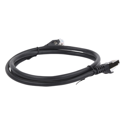 Cable de Parcheo FTP Cat6 - 1.0 Metro (3.28 Pies) - Negro