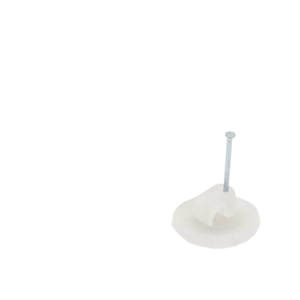 Grapa para cable plano de 4mm color transparente (100pzs) (3208-00100)