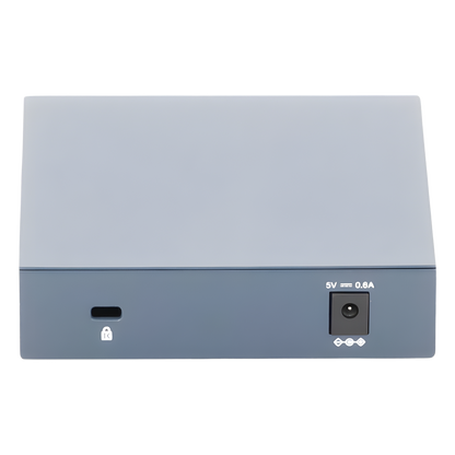 Switch de escritorio Gigabit de 5 puertos 10/100/1000Mbps, carcasa metálica