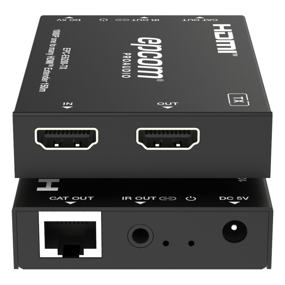 Extensor HDMI™ Sobre IP | Codificador Y Decodificador | 150m Por Cable CAT6 | Compatible Con Red Gigabit | Video Full HD | Compresión EZCast |