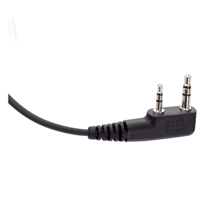 Micrófono - audífono de gancho ajustable al oído con conector de dos pines para KENWOOD Y TXPRO