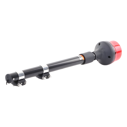Luz Telescopica para Motocicletas de 8 LED, Rojo, Lente Rojo, SAE
