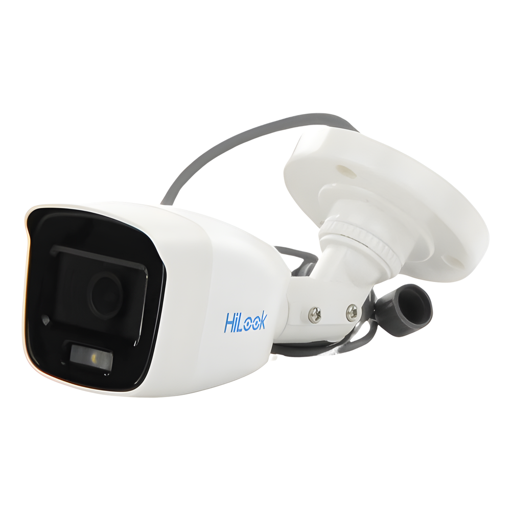 [ColorVu] Bala TURBOHD 2 Megapixel (1080p) / Imagen a Color 24/7 / Lente 2.8 mm / Luz Blanca 20 mts / IP66 / Policarbonato / Microfono Integrado