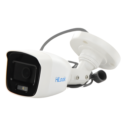[ColorVu] Bala TURBOHD 2 Megapixel (1080p) / Imagen a Color 24/7 / Lente 2.8 mm / Luz Blanca 20 mts / IP66 / Policarbonato / Microfono Integrado