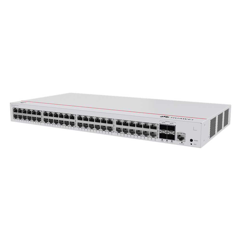 Switch de Acceso Gigabit Administrable PoE Capa 2 / 48 puertos 10/100/1000 Mbps (PoE) / 4 Puertos 10GE SFP+ Uplink / ERPS / IMGP Snooping / DHCP