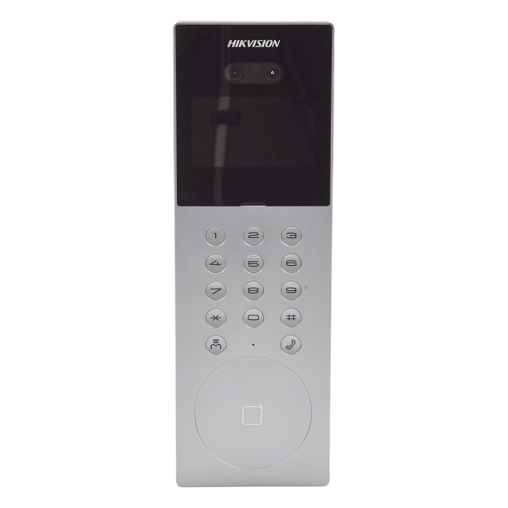 Videoportero IP Multiapartamento con Reconocimiento Facial / Llamada a App HikConnect (requiere monitor) / Protección IP65 / Apertura por Rostro