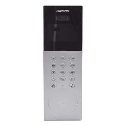 Videoportero IP Multiapartamento con Reconocimiento Facial / Llamada a App HikConnect (requiere monitor) / Protección IP65 / Apertura por Rostro