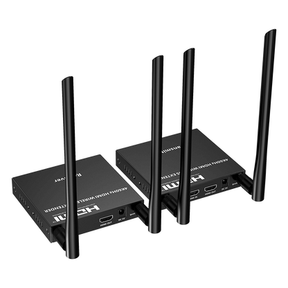Kit Extensor Inalámbrico HDMI | 4K@60Hz 4096x2160 | Tecnología ipcolor STREAM | Banda 5G 5.18-5.24 GHz | Distancia 50 m | Conexión de Hasta 1 a 4